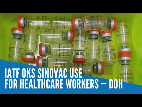 IATF OKs Sinovac use for healthcare workers — DOH