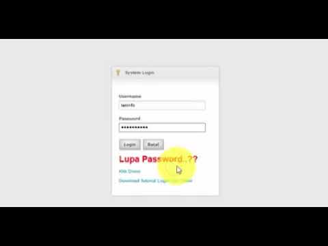 Cara Reset Password SIMAK Untuk Semua User