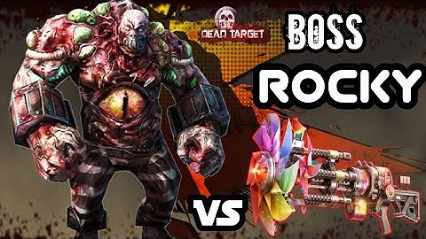 Dead Target Zombie Rocky Boss VS Pinwheel Cracker
