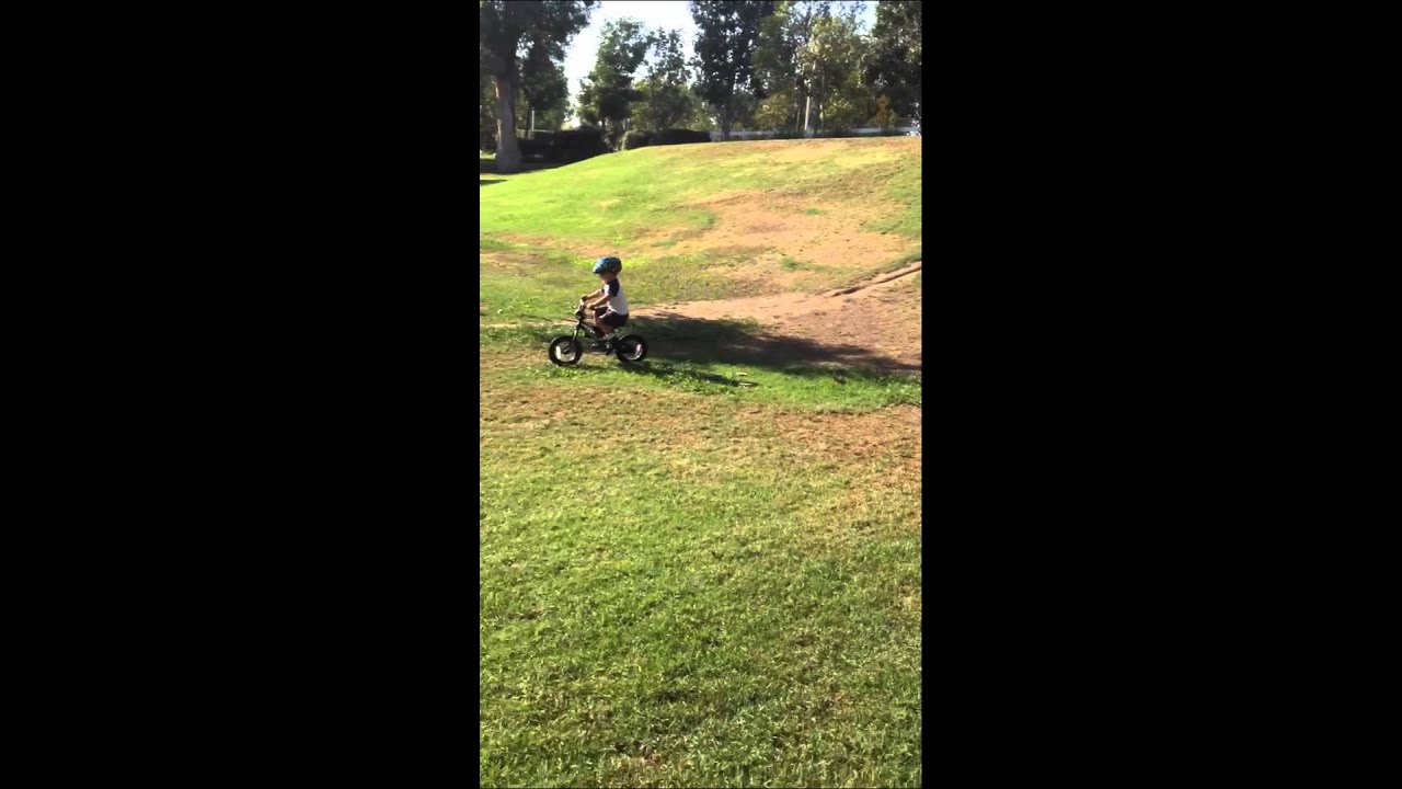 Baby crashes on bike YouTube