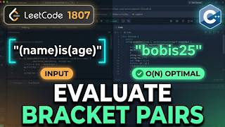 PROBLEM OF THE DAY LEETCODE 1807. Evaluate the Bracket Pairs of a String WITH C++ 26-09-2026