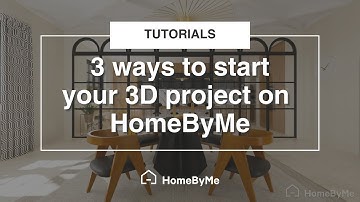 3 ways to start a project and create your 3D plans! | Tutorials HomeByMe