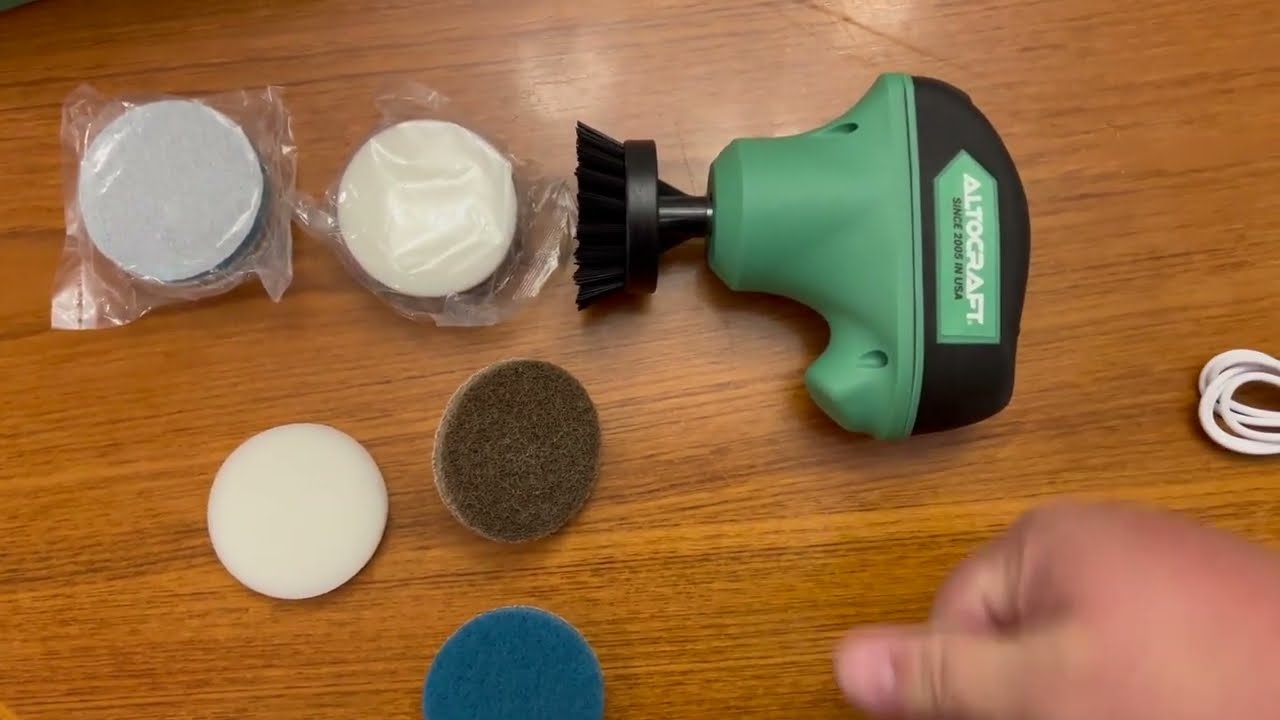 Cordless Cleaning Tool Kit 10pcs,4V Power Scrubber with Brush