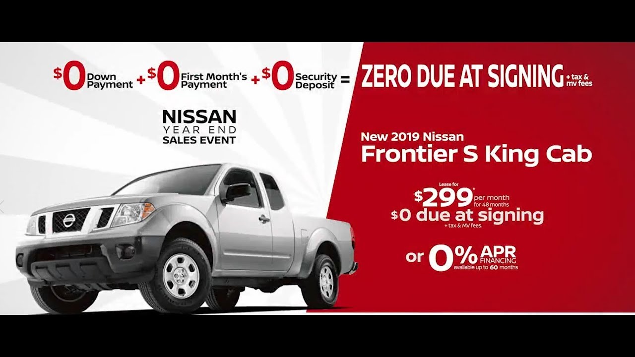 Nissan of Yorktown Heights Dec 2019 Lease Offer 2019 Frontier S King