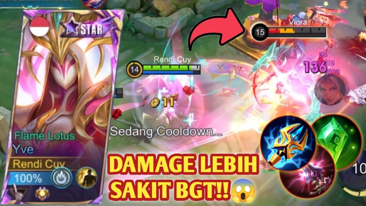 YVE TRINITY APAKAH WORTH IT!? DAMAGE JELAS LEBIH SAKIT SIH! BUILD YVE TERSAKIT 2026 - MLBB