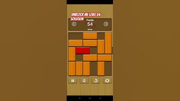 #unblockme #game level ralax mode- stater pack - original level 54 solution