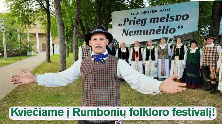 Kviečiame atvykti į Rumbonių folkloro festivalį „Prieg melsvo Nemunėlio" birželio 15 d. /Alytaus r./