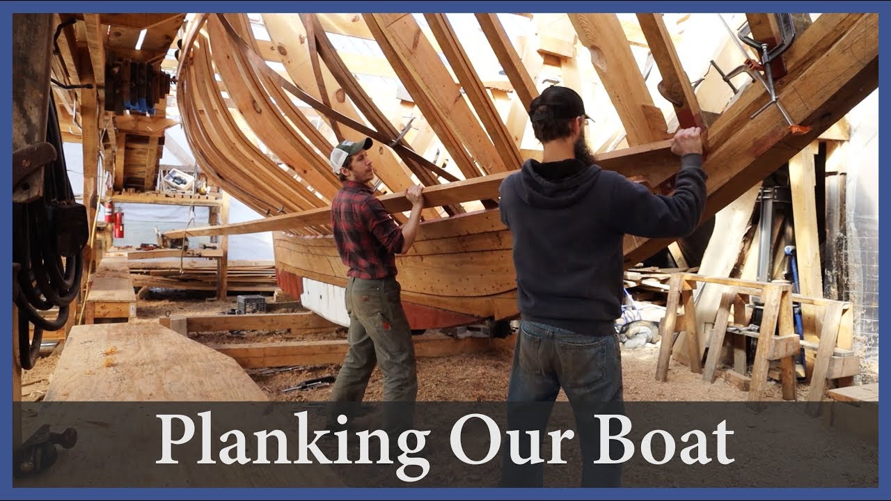 Acorn to Arabella - Journey of a Wooden Boat - Episode 89: Planking Our Boat