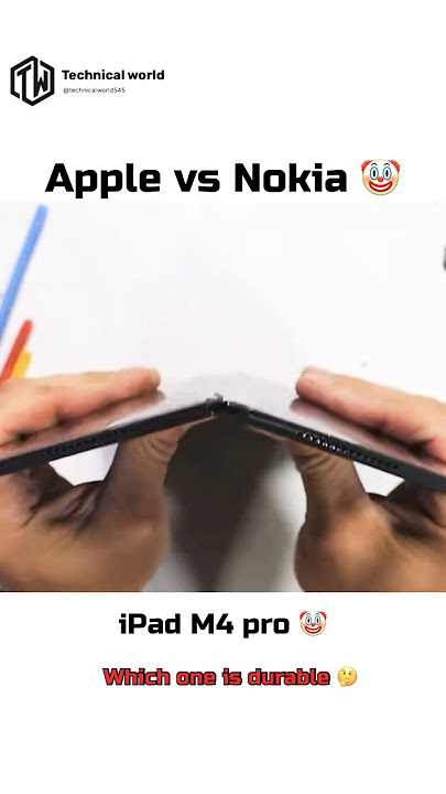 Apple vs Nokia 💀 #ipad m4 pro # Nokia T21 tab 🤔# which one is more durable 🤣🤣