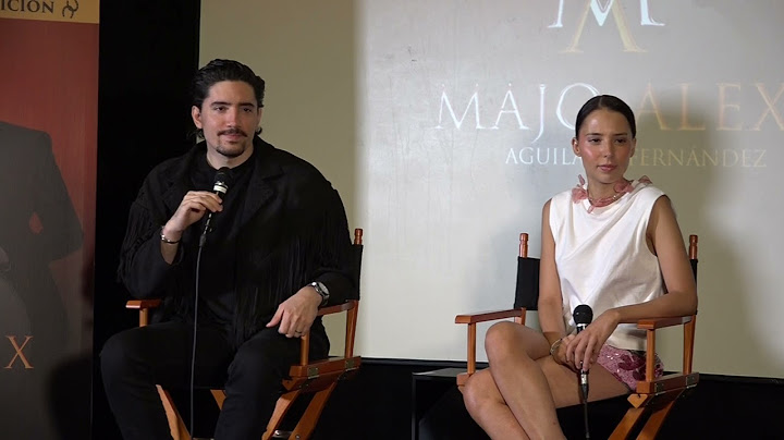Majo Aguilar y Alex Fernández. Conferencia de prensa completa y sin editar