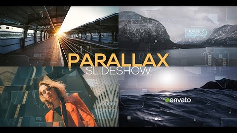 Futuristic Parallax Slideshow Opener (After Effects template)