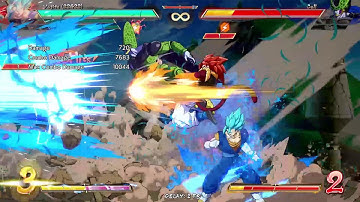 DBFZ Ssj4 Gogeta Double Side Switch Tag Team With Gogeta Blue Re-Jump Side Switch Double Super T.O.D