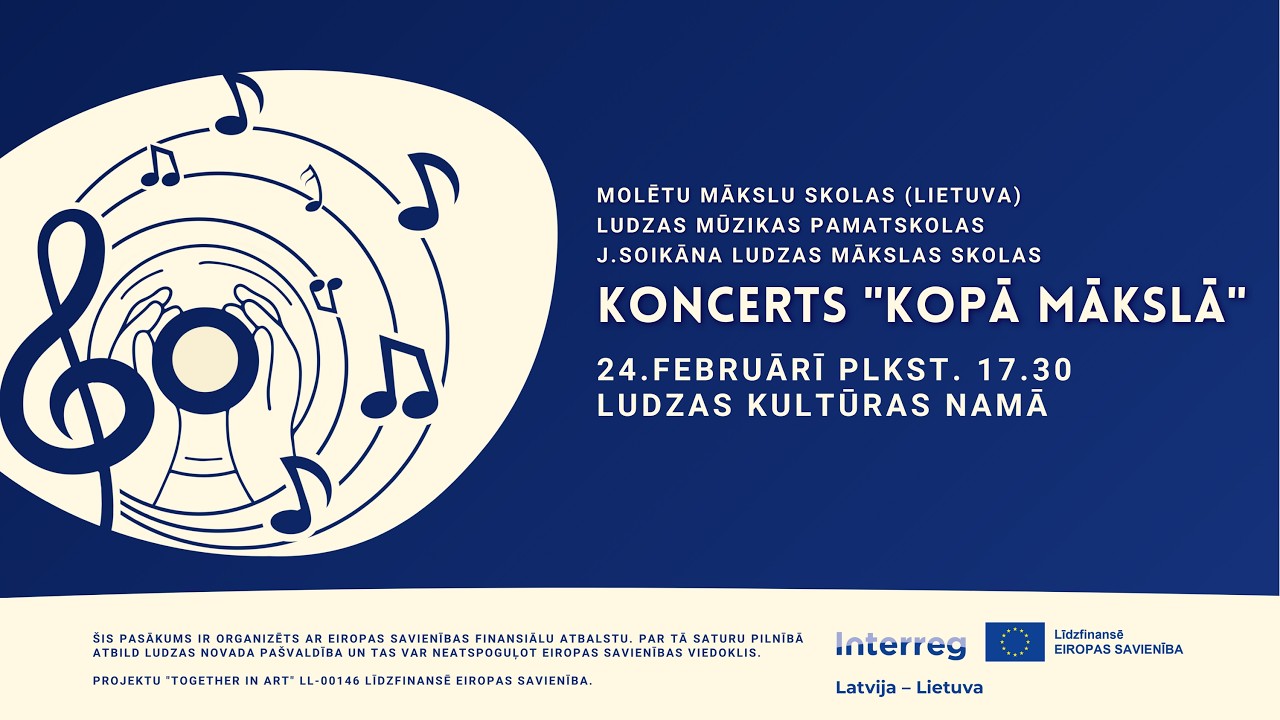 Koncerts “Kopā mākslā” Ludza (Latvija) - Molēti (Lietuva)