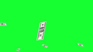 Money Rain Explosion Dollar Bills Green Screen | Free Stock Footage
