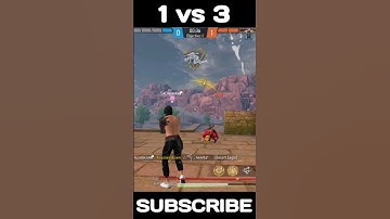 1 vs 3...🔥 | #shortsfeed #freefire #1v3 #headshot #tgrnrz