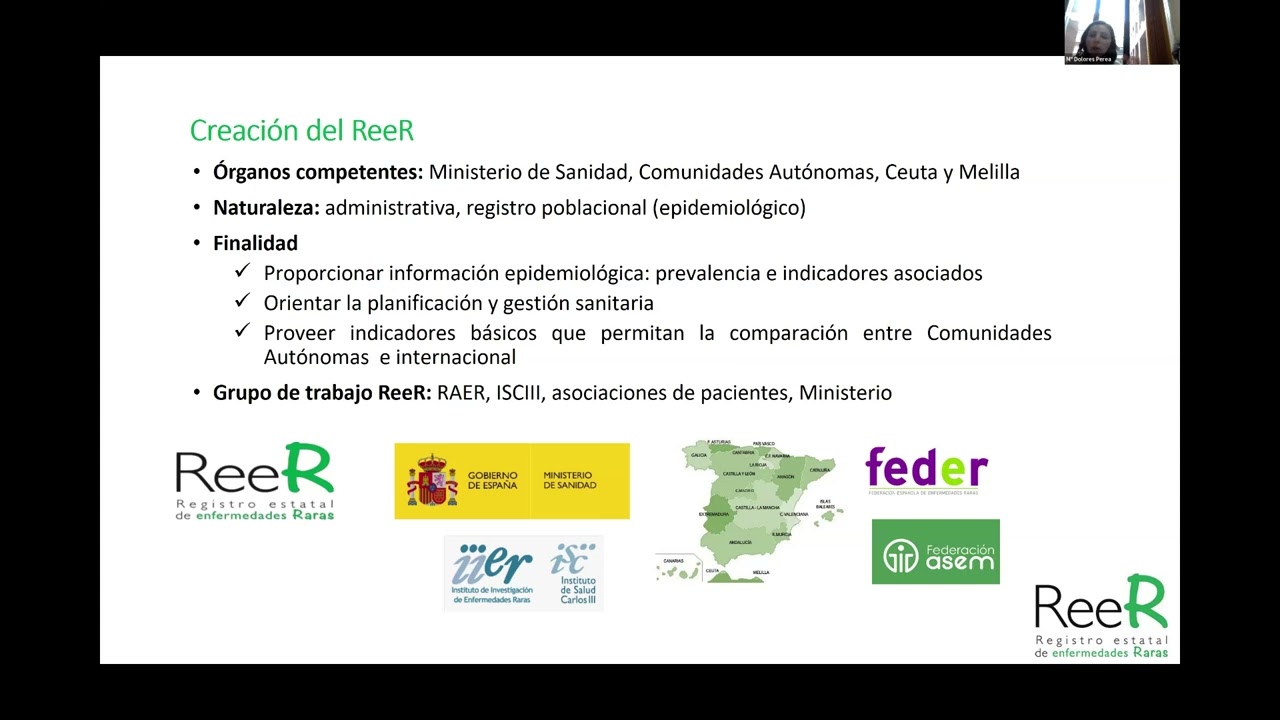 Webinar - El Registro Estatal de Enfermedades Raras: sesión informativa