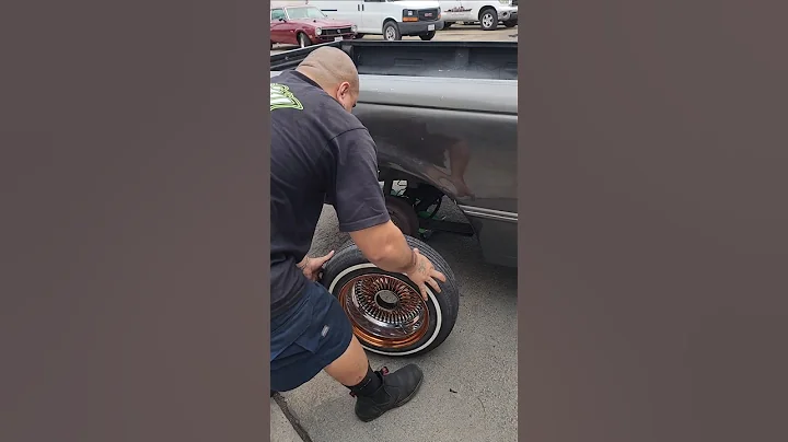 wire wheels adapters knock off install #automobile #lowrider #fordranger #diy #vlog #mechanic