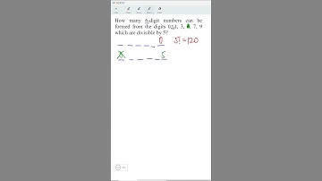how many 6-digit numbers can be formed from the digits 0 1 3 5 7 9 which are divisible by 5