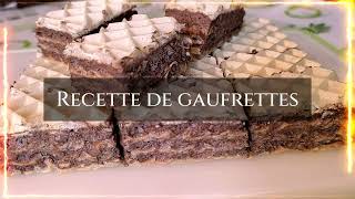 Recette de GAUFRETTES maison