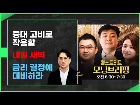 [모닝브리핑] FOMC 금리 결정이후 미국증시 이렇게 변한다 / 스타벅스, 우버, 포드, AMD 실적 체크 #아이에셋 #이지환 #미주미 #이항영