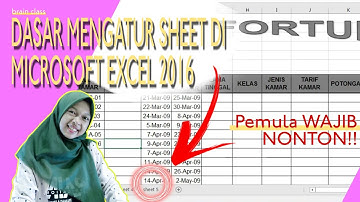 PART 3 | MENGGANTI NAMA, MENAMBAH, MENGHAPUS, MEMINDAHKAN SHEET DI MICROSOFT EXCEL 2016