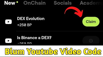 DEX Evolution Blum Code | Blum Code DEX Evolution | Blum Youtube Video Code
