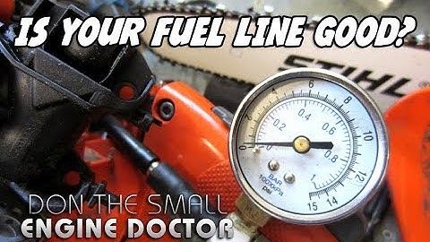 HOW-TO Easily Pressure Test A Chainsaw Weedeater Etc. Fuel Line - Video