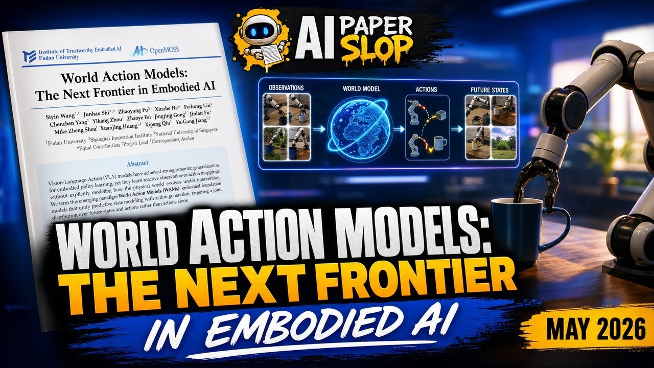 World Action Models: The Next Frontier in Embodied AI (May 2026) - YouTube