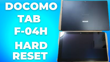 Docomo Tab F 04h Hard Reset || How to hard reset DoCoMo tab