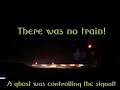 Haunted railroad track signal!