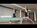 Postura del guerrero I y II (Virabhadrasana)