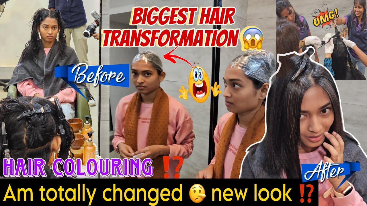 Am totally changed 🤩 NEW LOOK 🙄 | Hair coloring ⁉️ pannalama? | My biggest transformation 😉 #imanufa