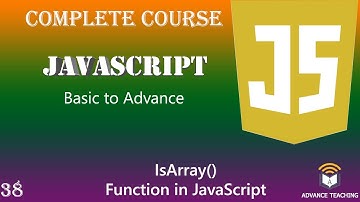 IsArray() Function in JavaScript in Urdu/Hindi
