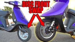 DISC BRAKE SWAP HONDA ELITE / DIO AF16 (How to)