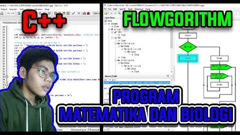 PKS 2 || PROGRAM MATA KULIAH BIOLOGI DAN MATEMATIKA || C++ & FLOWGORITHM || ITERA 2020