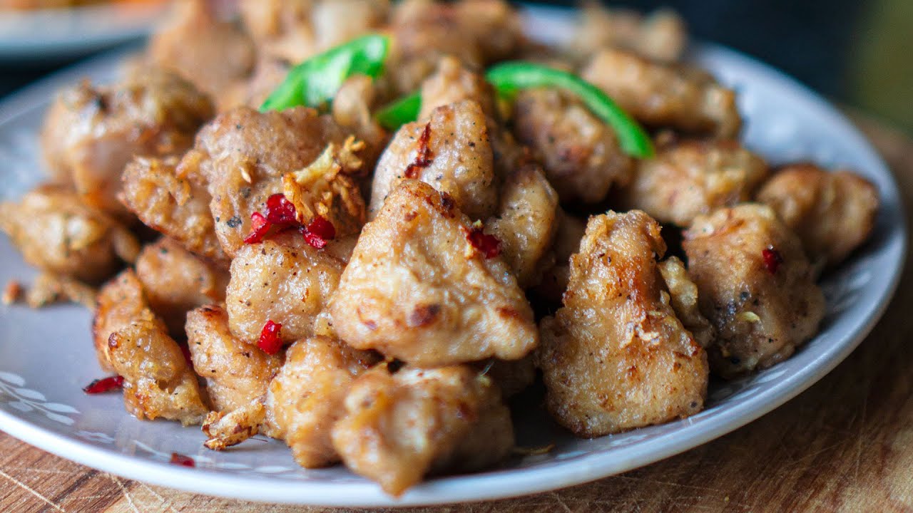 Salt and Pepper Chicken | Quick & Easy | Hungry for Goodies - YouTube