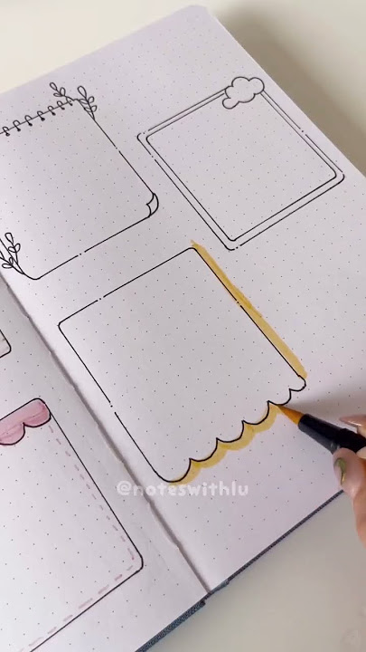 Weekly spread // Bullet journal Spread Ideas #shorts