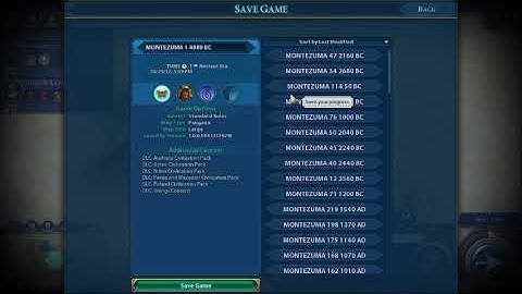 Civilazation 6 How To Save
