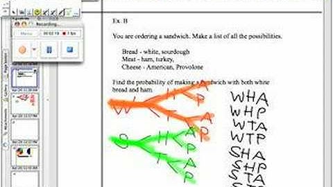 Making Tree Diagrams for Possible Outcomes Part 2