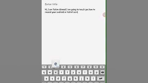 How to record your android or tablet screen without root