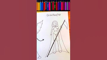 How to draw body tutorial (angel,  demon & grim reaper) #howtodraw #art #reels #sketch#tutorial #fyp