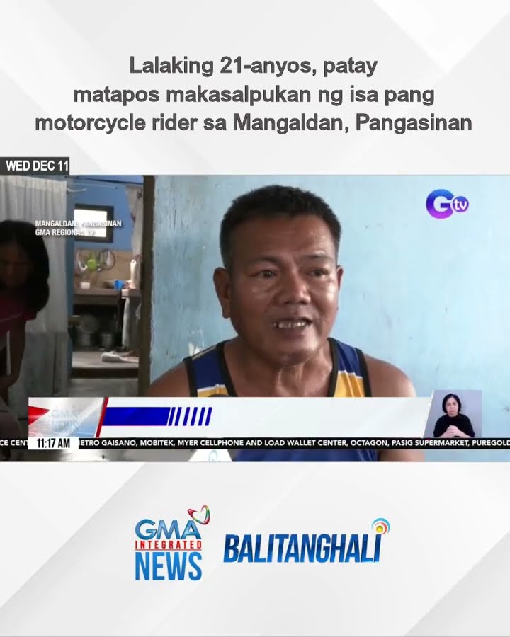 Lalaking 21-anyos, patay matapos makasalpukan ang isa pang motorcycle rider | Balitanghali