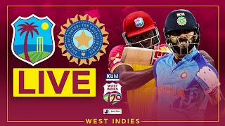 🔴 LIVE | West Indies v India | 5th Kuhl Stylish Fans T20I powered by Black and White.