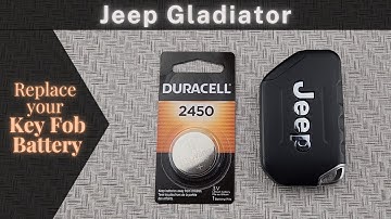 Replace a Jeep Gladiator 2020-2025 Key Fob Battery