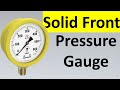 What is solid front pressure gauge as per ASME B40