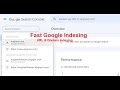 Google indexing  how to index your wordpress site on google search console fast