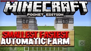 SMALL & FAST AUTOMATIC FARM for MCPE 0.14.0 - Redstone Creation - Minecraft PE (Pocket Edition)