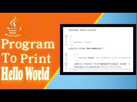 Java Program to print Hello World