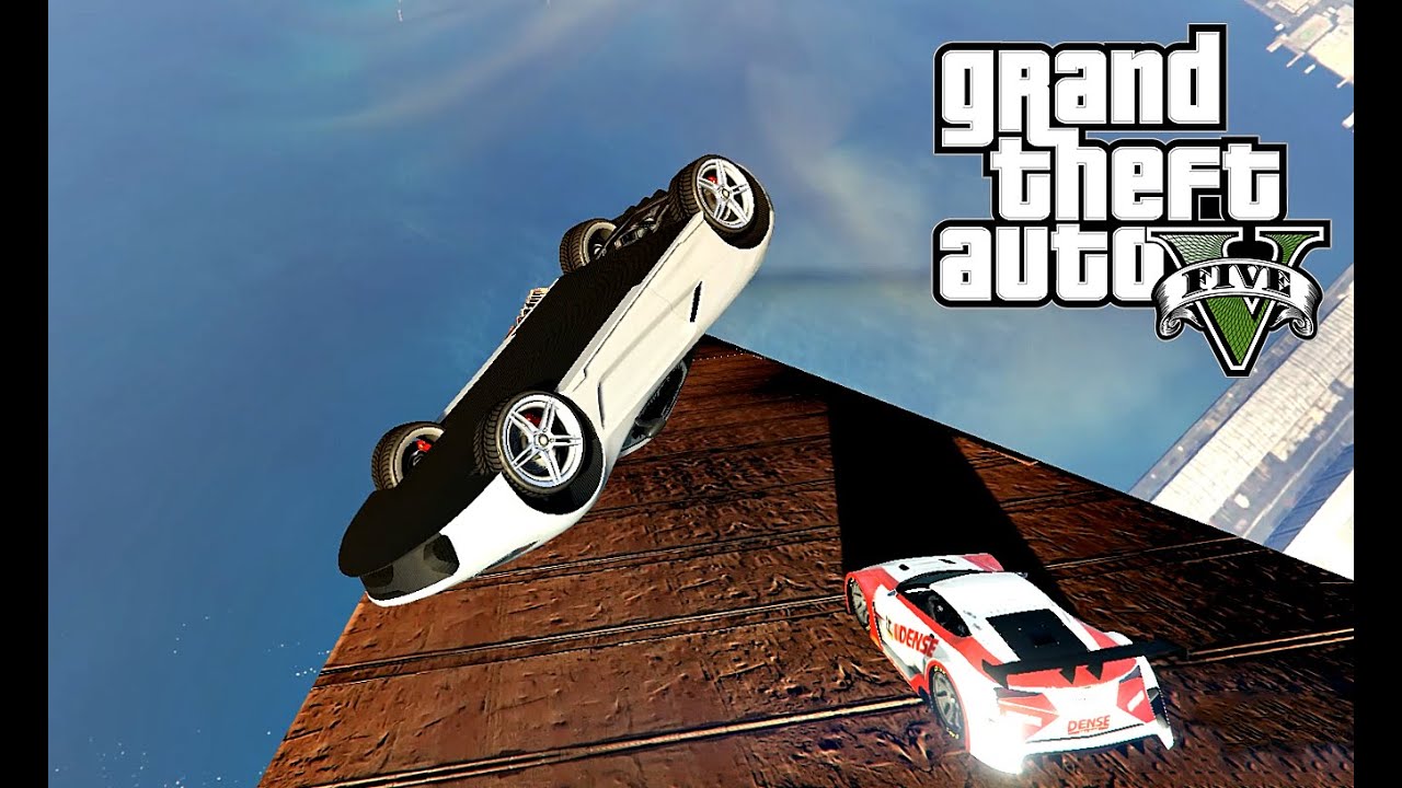 Grand Theft Auto V Online | Stunt Racing Super Ramp Sky - YouTube