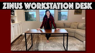Zinus Jennifer 55 Inch Black and Wood Desk Review